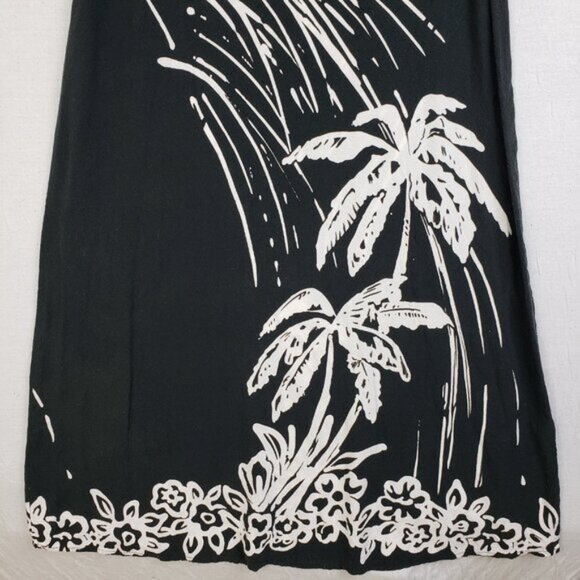 JAMS WORLD 'Bay Breeze' Maxi Dress Rayon Tropical Print Hawaiian size M V-neck - Picture 9 of 9